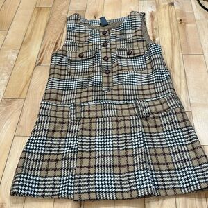 Zara Plaid Jumper Dress